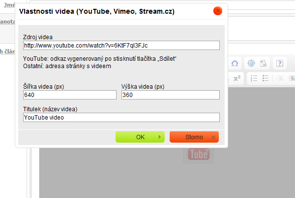 CKeditor form