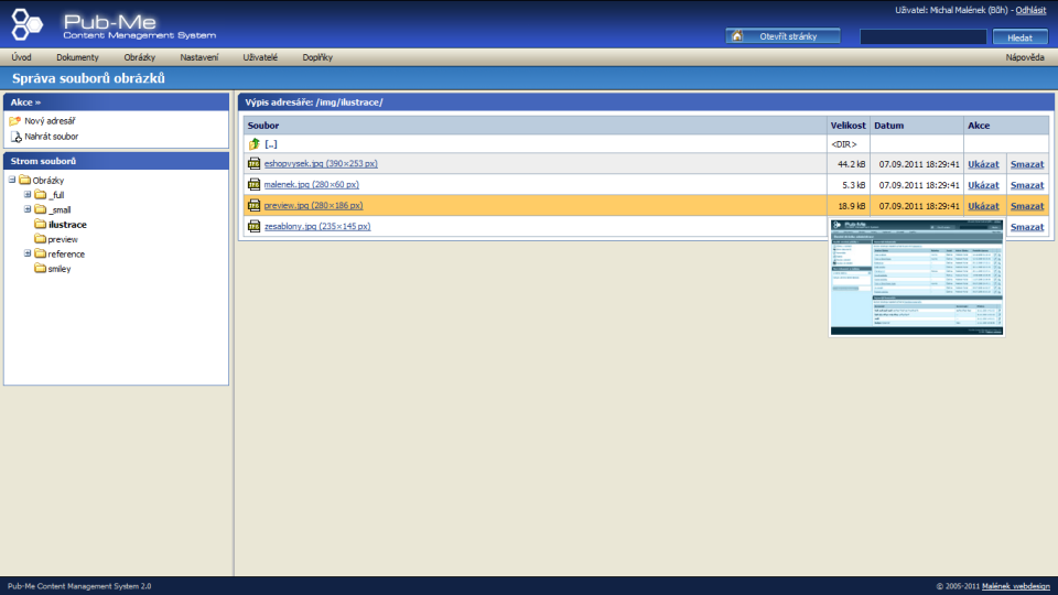 File manager - images